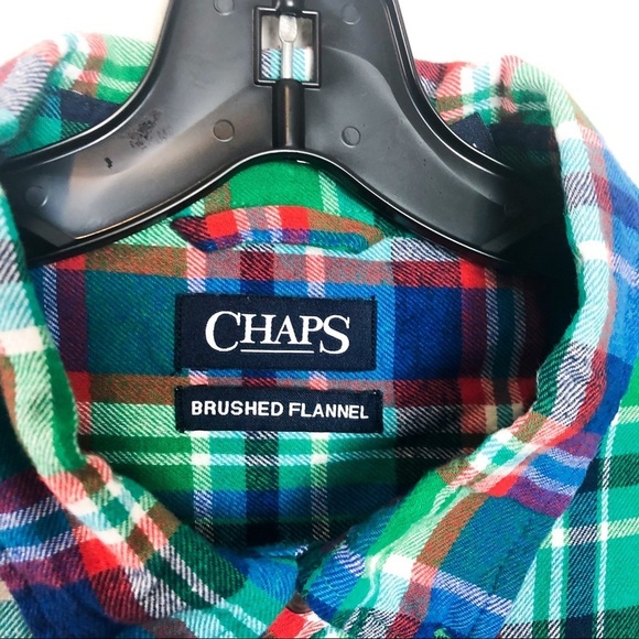 Chaps Brushed Flannel Button Up Shirt - Picture 5 of 7